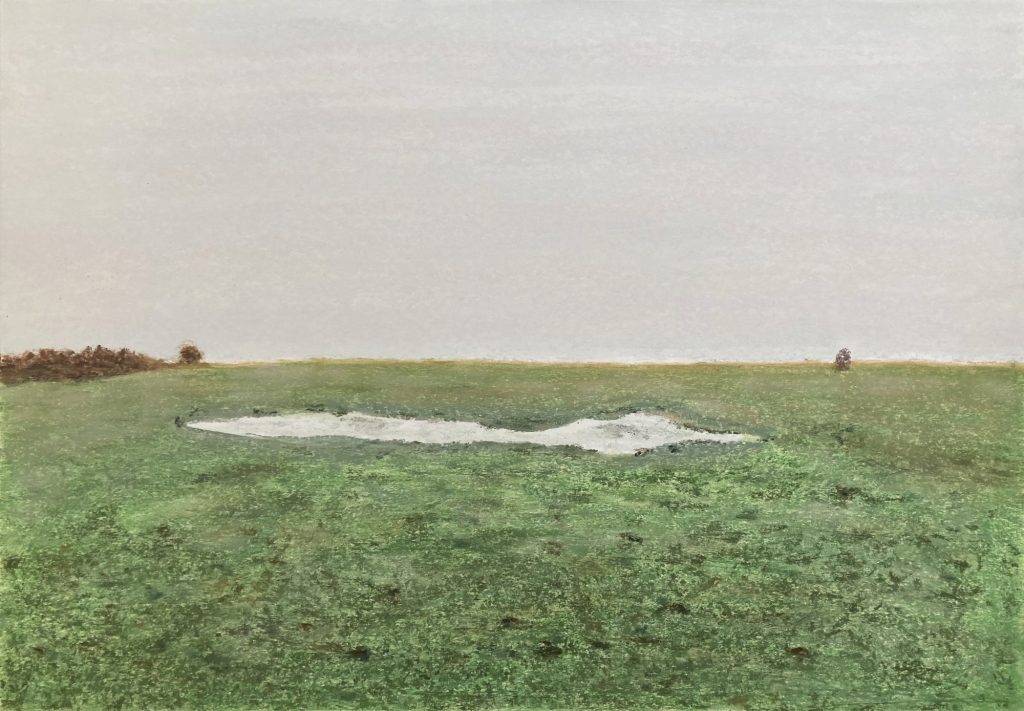 o.T. (Ahrenshoop) Pastellkreide auf Papier 42 x 59,4 cm © 2025