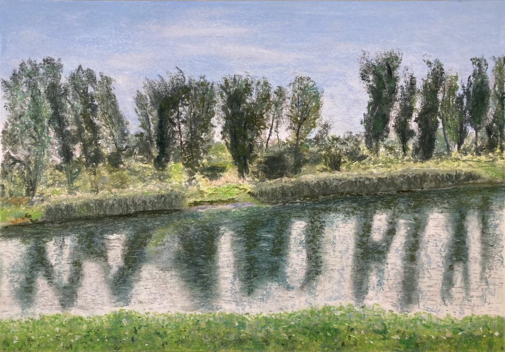 o.T. (Elbufer) Pastellkreide auf Papier 42 x 59,4 cm © 2025