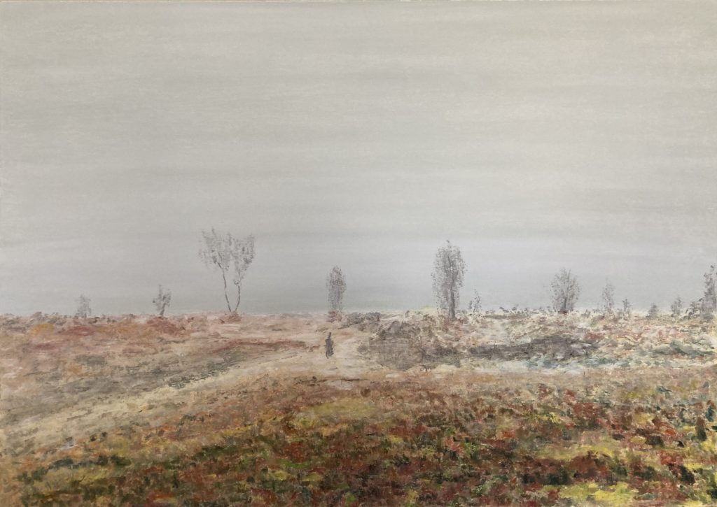 o.T. (Herbst) © Pastellkreide auf Papier 42 x 59,4 cm © 2025