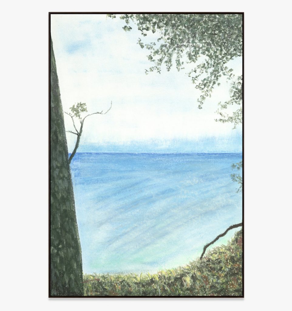 o.T. (Ostseeblick, Rügen) Pastellkreide auf Papier 42 x 29,7 cm © 2024